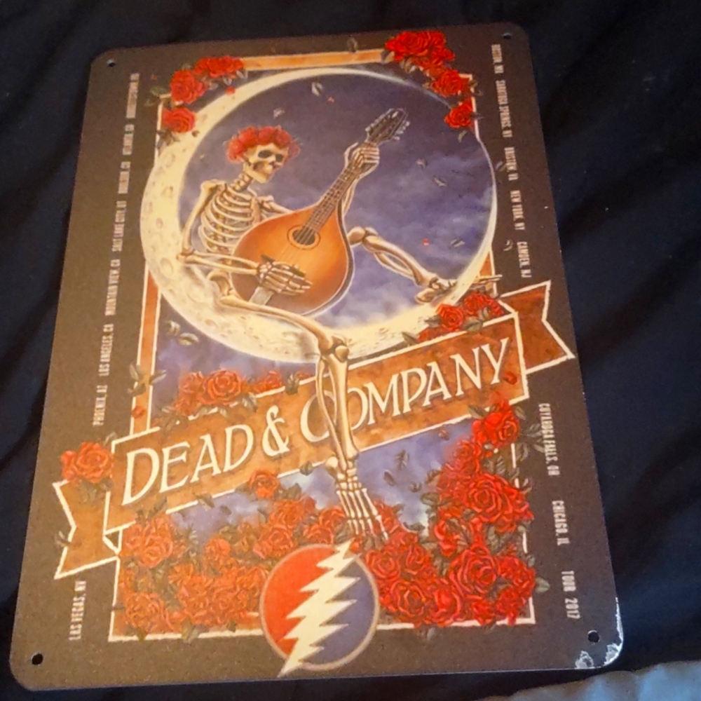 Greatful Dead Poster on metal
